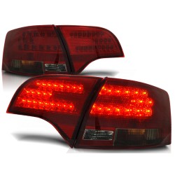 Feux arrière LED rouge fumé pour AUDI A4 B7 11.04-03.08 AVANT