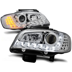 Phares diurnes chromés pour SEAT Ibiza/Cordoba 09.99-03.02
