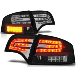 Feux arrière LED noirs pour AUDI A4 B7 11.04-03.08 berline
