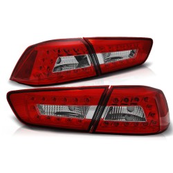 Feux arrière MITSUBISHI LANCER 8 BERLINE 08-11 LED ROUGE BLANC