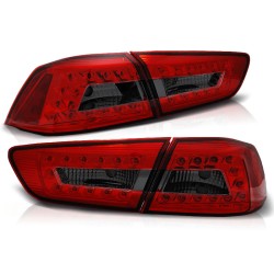 Feux arrière MITSUBISHI LANCER 8 BERLINE 08-11 LED ROUGE FUMÉ