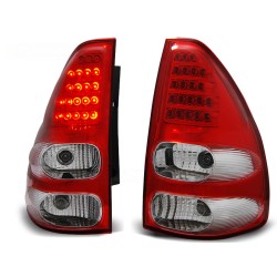 Feux arrière TOYOTA LAND CRUISER 120 03-09 LED ROUGE BLANC SÉQUENTIEL