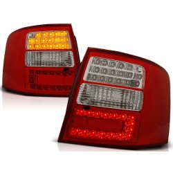 FEUX ARRIÈRE LED ROUGE BLANC pour AUDI A6 05.97-05.04 AVANT
