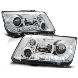 Phares diurnes chromés pour VW Bora 09.98-05.05