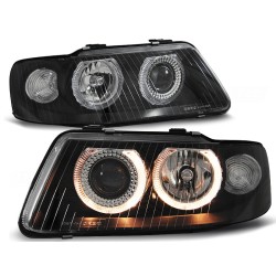 PHARES ANGEL EYES NOIRS pour AUDI A3 09.00-05.03