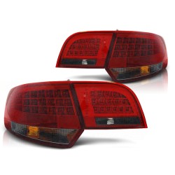 Feux arrière LED rouge fumé pour AUDI A3 8P 04-08 Sportback