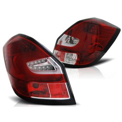 Feux arrière LED BAR rouge blanc pour SKODA FABIA II 07-06.14