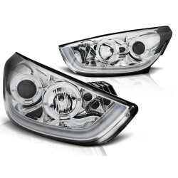 Phares HYUNDAI TUCSON IX35 10-13 TUBE LIGHT CHROME