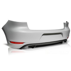 Pare-chocs arrière sport double compatible VW Golf 6