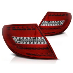Feux arrière LED BAR rouge blanc pour MERCEDES C-KLASA W204 SEDAN 07-10