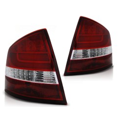 Feux arrière LED BAR rouge blanc pour SKODA OCTAVIA II berline 04-12