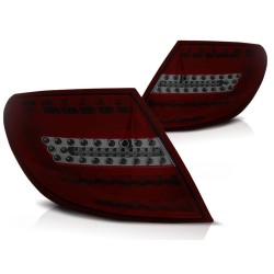 Feux arrière LED BAR rouge fumé pour MERCEDES C-KLASA W204 SEDAN 07-10