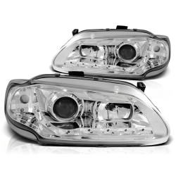 Phares RENAULT MEGANE/SCENIC 96-02.99 Feux de jour chrome