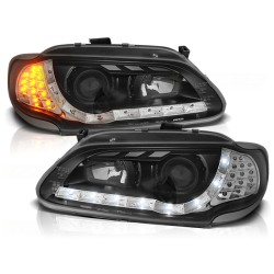 Phares RENAULT MEGANE/SCENIC 96-02.99 FEUX DE JOUR NOIR