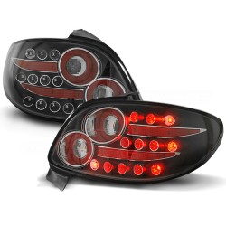 Feux arrière PEUGEOT 206 10.98- LED NOIR