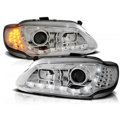 Phares RENAULT MEGANE/SCENIC 96-02.99 FEUX DE JOUR CHROME