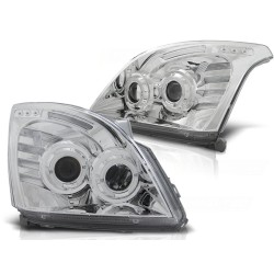 Phares TOYOTA LAND CRUISER 120 03-09 ANGEL EYES CHROME