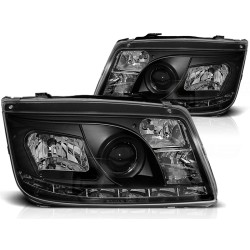 PHARES DAYLIGHT NOIR pour VW BORA 09.98-05.05