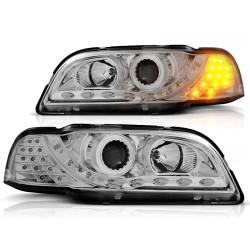 Phares VOLVO S40/V40 02.96-04.00 Feux de jour chrome