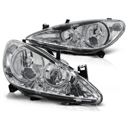 Phares PEUGEOT 307 04.01-06.05 ANGEL EYES CHROME