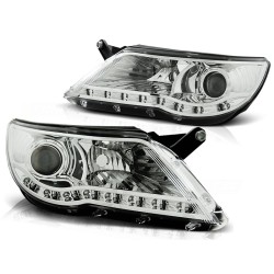 Phares diurnes chromés pour VW Tiguan 10.07-11