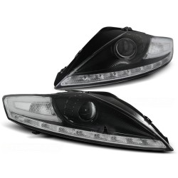 Phares FORD MONDEO 07.07-11.10 LED Noir Daylight