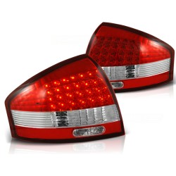 Feux arrière LED rouge blanc pour AUDI A6 97-04