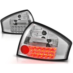 FEUX ARRIÈRE LED CHROME pour AUDI A6 05.97-05.04