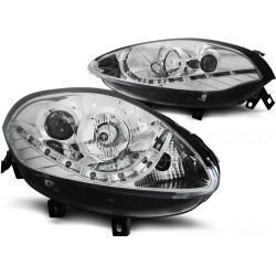 Phares FIAT BRAVO II 07-15 feux de jour chrome