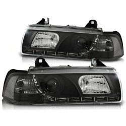 PHARES DAYLIGHT NOIR pour BMW E36 12.90-08.99