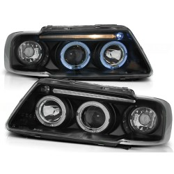PHARES ANGEL EYES NOIRS pour AUDI A3 8L 08.96-08.00