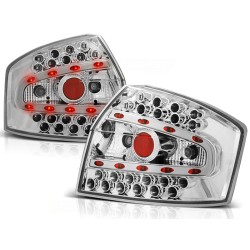 Feux arrière LED chromés pour AUDI A4 8E 10.00-10.04 berline