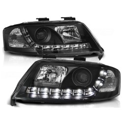 Phares de jour noirs pour AUDI A6 06.01-05.04
