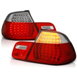 Feux arrière LED rouge blanc pour BMW E46 04.99-03.03 Cabrio