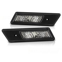 Clignotants latéraux noirs compatibles BMW E34/E32/E36 12.90-09.96