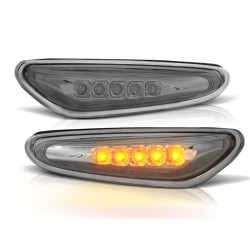 Clignotants latéraux chromés LED compatibles BMW E46 09.01-03.05
