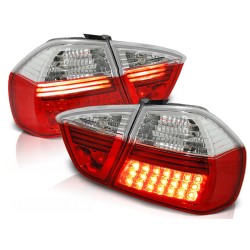 Feux arrière LED rouge blanc pour BMW E90 03.05-08.08