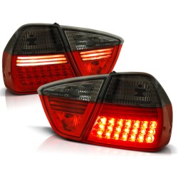 Feux arrière LED rouge fumé pour BMW E90 03.05-08.08