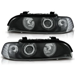 PHARES ANGEL EYES NOIRS pour BMW E39 09.95-06.03