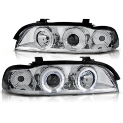 PHARES ANGEL EYES CHROME pour BMW E39 09.95-05.03