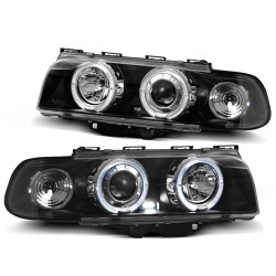 PHARES ANGEL EYES NOIRS pour BMW E38 06.94-08.98