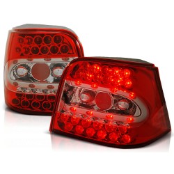 Feux arrière LED rouge blanc pour VW Golf 4 09.97-09.03