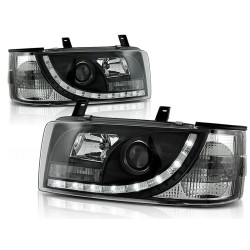 PHARES DAYLIGHT NOIR pour VW T4 90-03.03 TRANSPORTER
