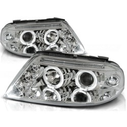 Phares Angel Eyes Chrome pour VW Passat 3BG 09.00-03.05
