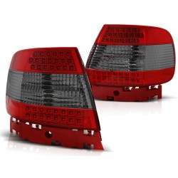 Feux arrière LED rouge fumé pour AUDI A4 11.94-09.00