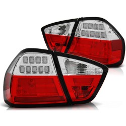 Feux arrière LED BAR rouge blanc pour BMW E90 03.05-08.08
