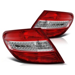 Feux arrière LED rouge blanc pour MERCEDES C-KLASA W204 SEDAN 07-10