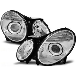 Phares chromés pour MERCEDES W211 E-KLASA 03.02-04.06