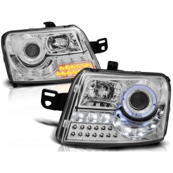 Phares FIAT PANDA 03-12 Feux de Jour Chrome