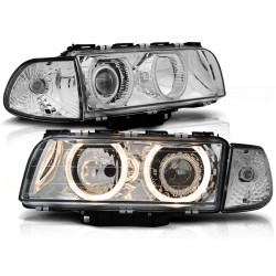 Phares Angel Eyes Chrome pour BMW E38 06.94-08.98